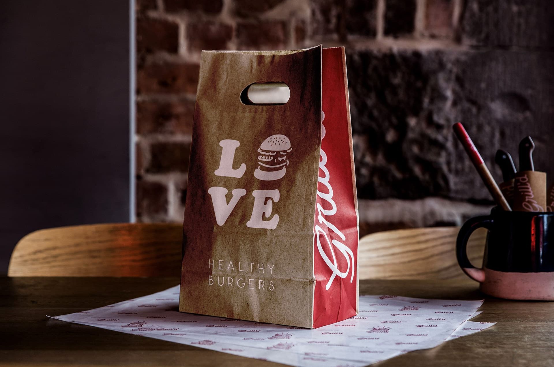 Grill'd Brand Refresh
Packaging Design
Love Logo Design